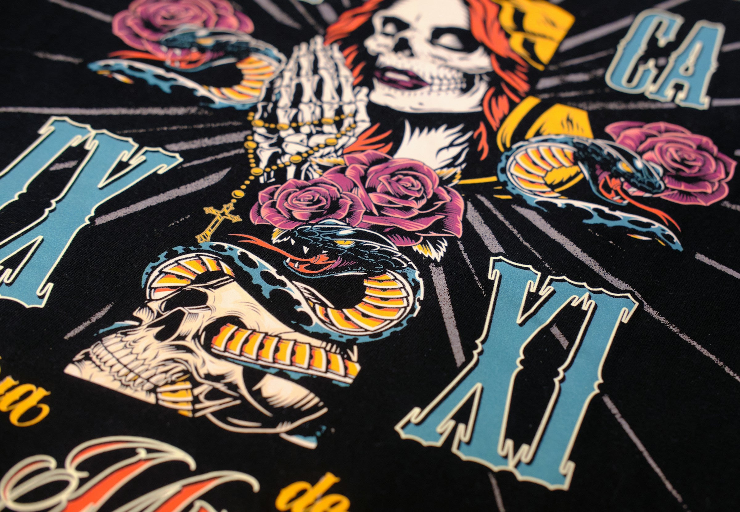 Custom printed t-shirt.